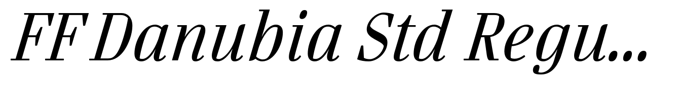 FF Danubia Std Regular Italic